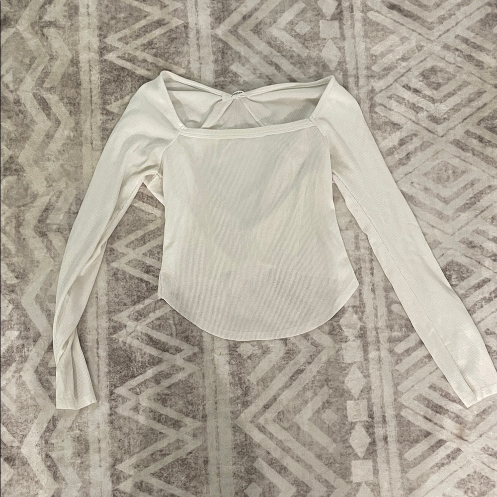 Elegant White Long Sleeve Women's Bodysuit